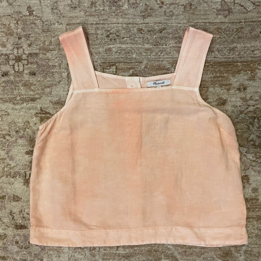 Madewell Orange Tank Dimensional Color NWT size 0